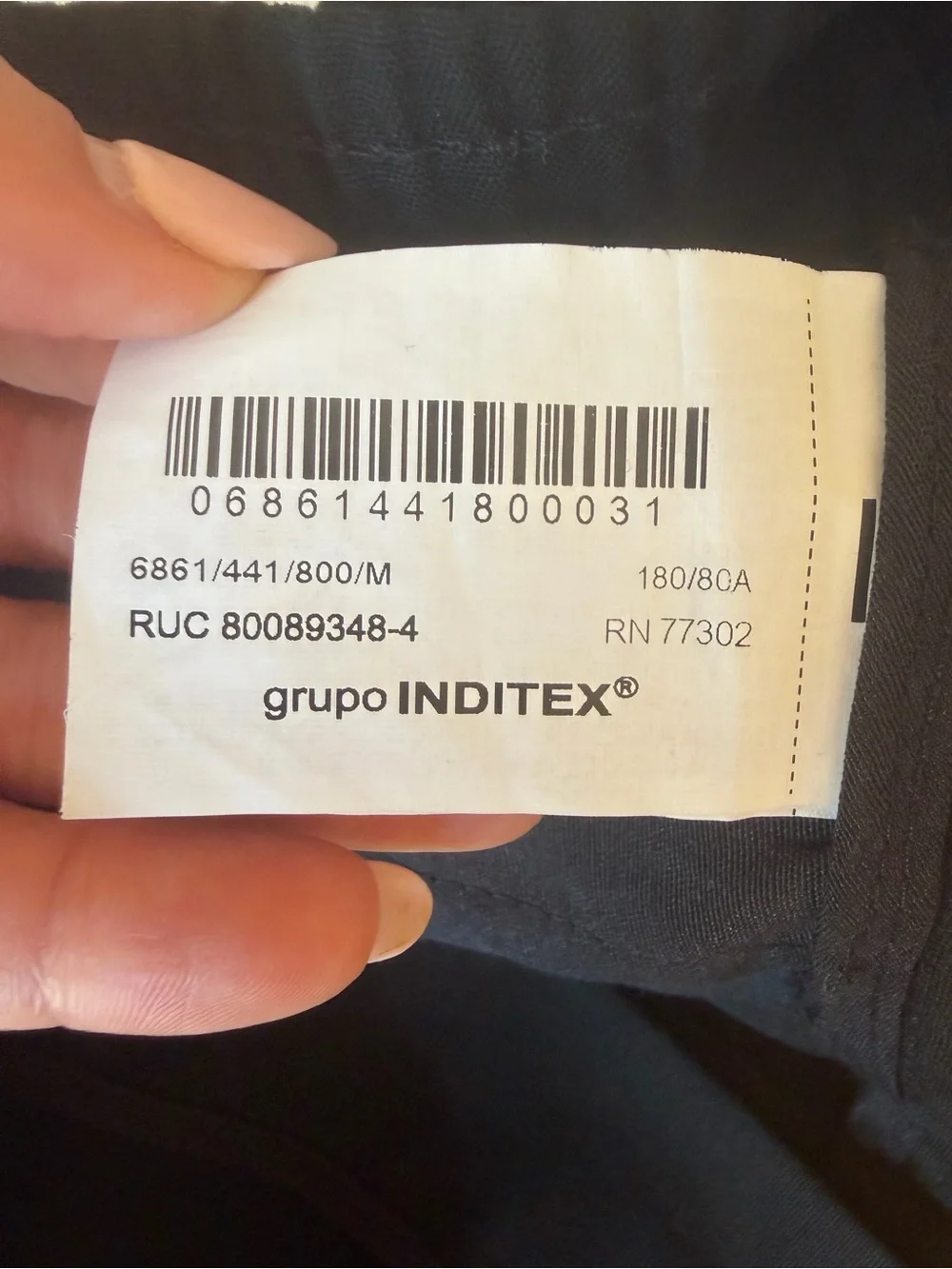 Zara Black Slim Fit Trousers